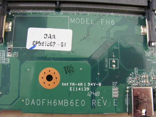 358-6 материнська плата DA0FH6MB6E0 для FUJITSU A532 AH532 оригінал Інтернет-аукціон