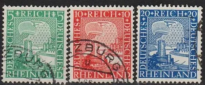 фото, 1925 - Німеччина - 1000 років Рейнланда Mi.372-74 _2,40 Євро