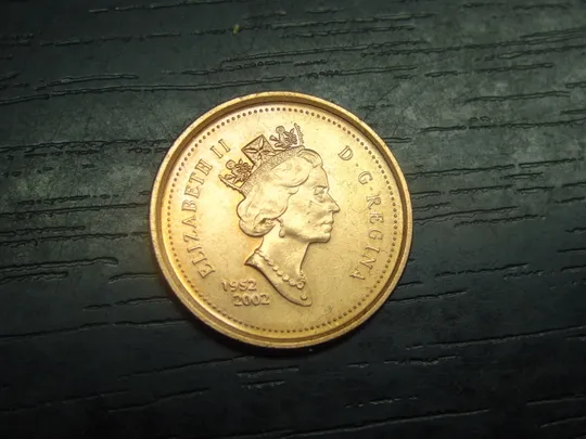 Купити 1 цент 2002 Канада 50 років правління Єлизавети (цинк)