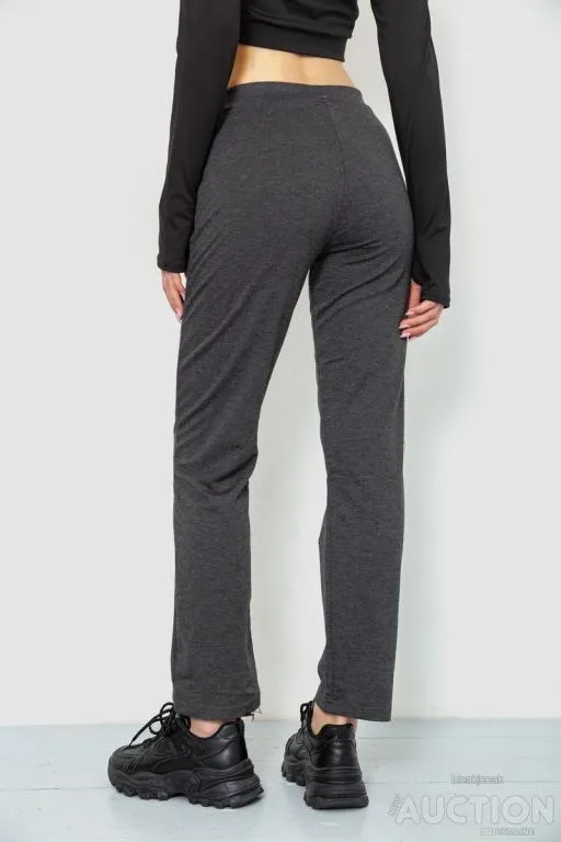 Спорт штаны женские, цвет темно-серый, 244R514 Продаж
