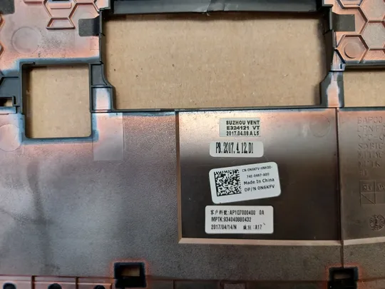 номер1058-3 Кришка дно 0N6KFV AP1Q7000400 для  Dell Alienware 13 R3 піддон корпуса Нижний корпус для ноутбука Низ Корпус D оригінал Де купити