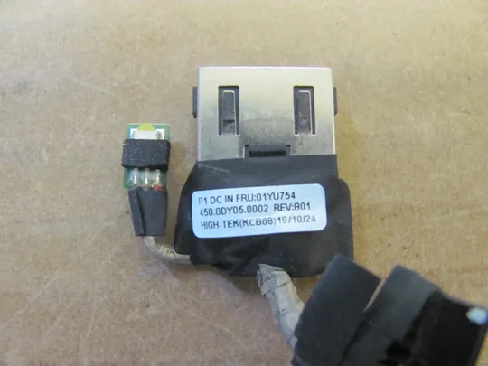 номер1032-19 роз&#039;єм живлення 01YU754 450.0DY05.0002 для LENOVO Thinkpad P1 X1 Gen 2 Роз&#039;єм зарядки Гніздо живлення Штекера живлення Зарядний порт Роз&#039;єм адаптера живлення power connector оригінал Продаж