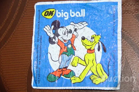 вкладыш этикетка жевательной резинки OK ( BIG BALL ) Ціна