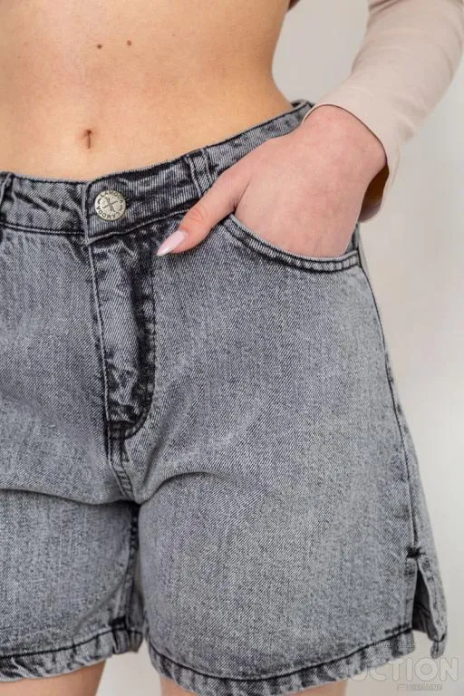 Шорты джинсовые женские, цвет серый, 244R00501 Де купити