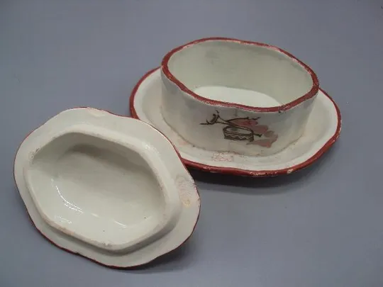 Масленка пионерия агитация фарфор Тверская губерния Калинина размер 10х15,5х11,5х8,3 см №13601 З аукціону