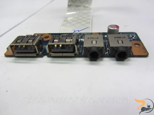 Роз’єми audio, USB для ноутбука Toshiba Satellite L675D, *LS-6041P, б/в Ціна