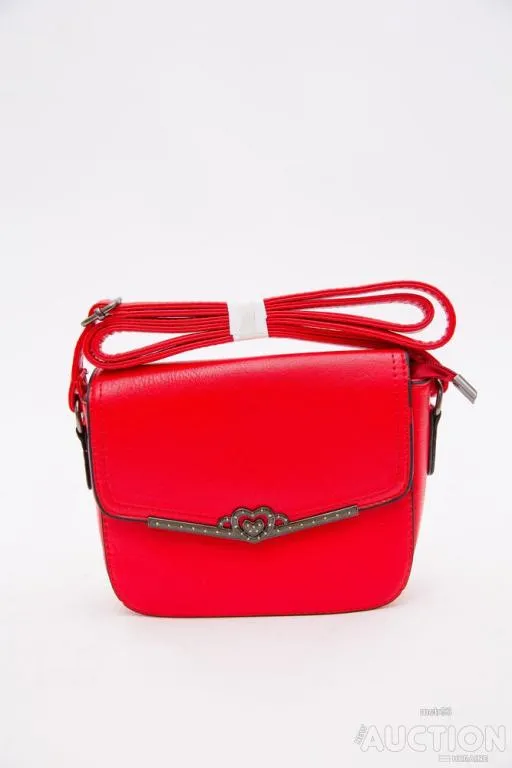 Клатч из кожзама, красного цвета, 167RF-83 Ціна