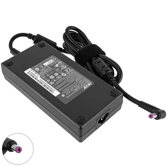 Купити Блок живлення для ноутбука ACER 19.5V, 9.23A, 180W, 5.5*1.7мм, black (без кабелю !)