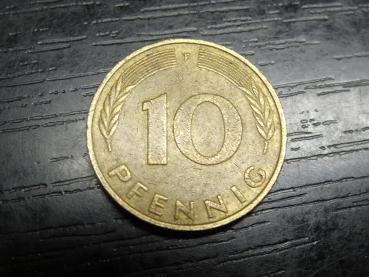 Купити 10 пфенігів ФРН 1977 F