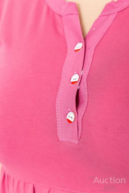 Платье свободного кроя, цвет темно-пудровый, 231R6444 Інтернет-аукціон