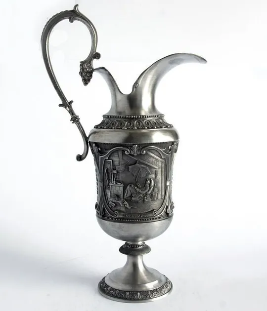 Антикварний олов&#039;яний глечик кувшин К. Шпіцвег 650 мл Zinn95% WMF Germany Ціна