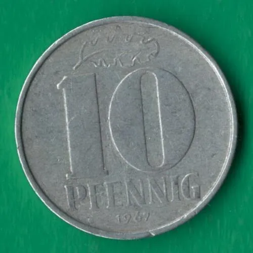 10 пфенігів 1967 року НДР [М] Ціна