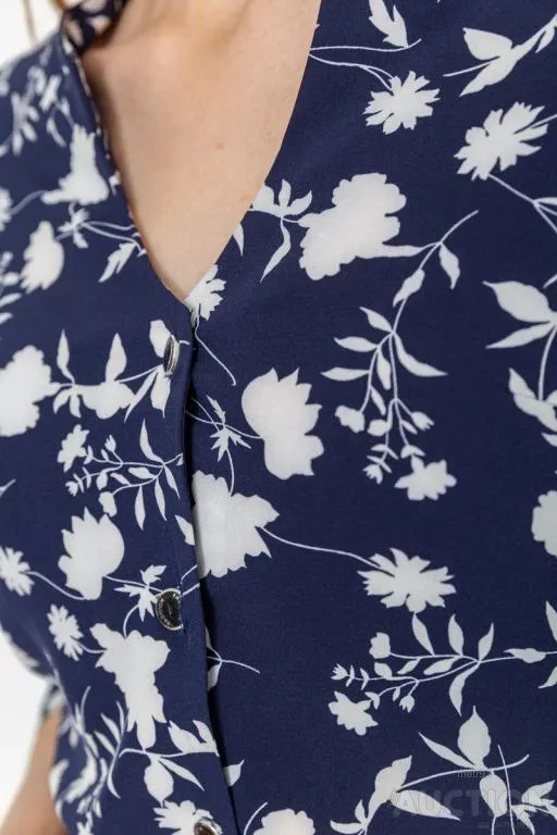 Платье софт с поясом, цвет темно-синий, 230R032-3 Де купити