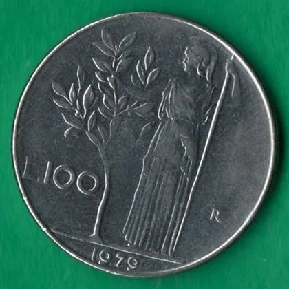 фото, 100 лір 1979 року Італія [БР]