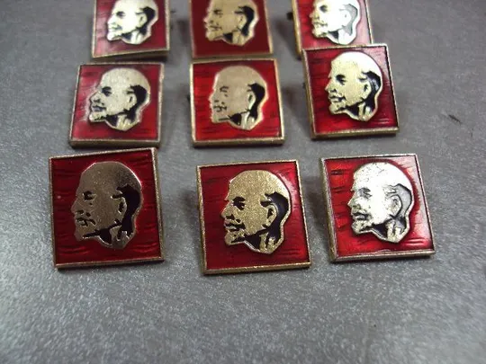 знак ленин профиль флаг лот 9 шт №1573 Де купити