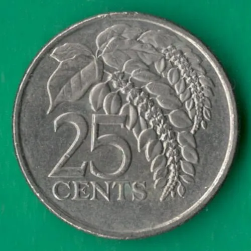 25 центів 1998 року Тринідад і Тобаго [КВ] Ціна
