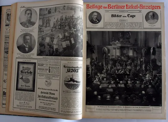 Підшивка газети Berliner Lokal-Anzeiger 1916-17 рр. Перша світова, Німеччина Інтернет-аукціон