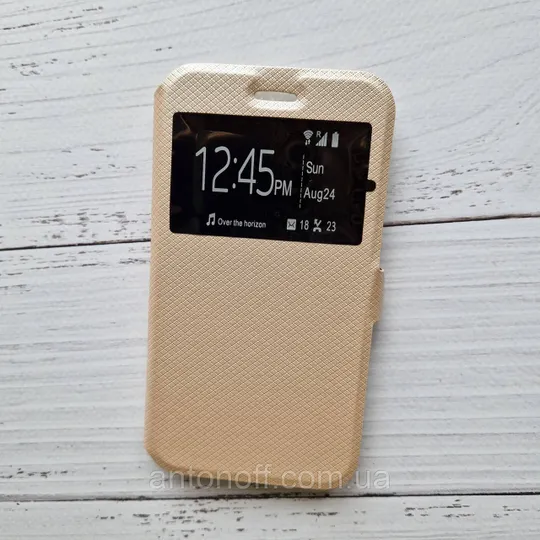 Чохол-книжка Doogee Y100 Pro Valencia 2 для телефону (з віконцем) Gold Ціна