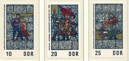 фото, ГДР Витражи 1968
