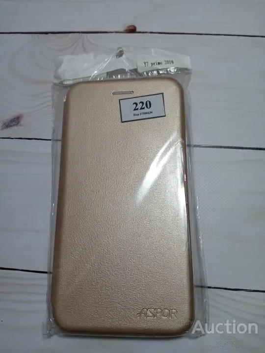 Чохол-книжка Aspor leather для Huawei Y7 2018 золотий Ціна
