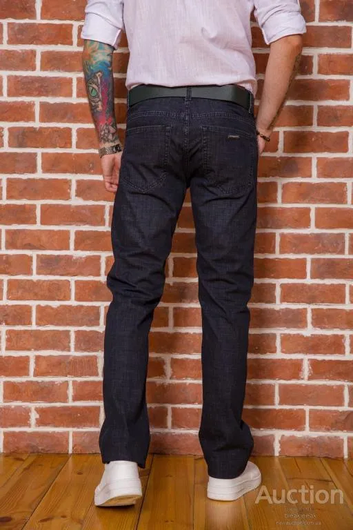 Джинсы мужские прямого кроя, цвет грифельный, 194R50100 Продаж