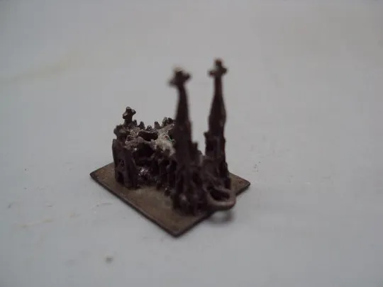 Брелок подвеска миниатюра подвес храм Базилика собор серебро 925 проба вес 4,51 г 1,7х1,8 см №38 З аукціону