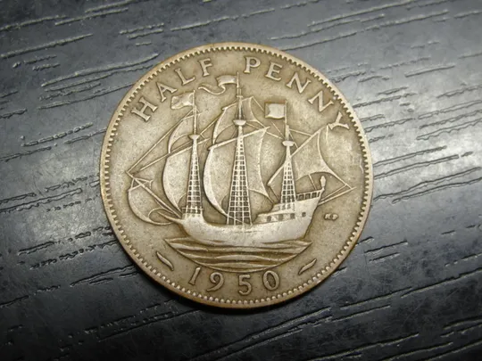 1/2 пенні 1950 Британія Ціна