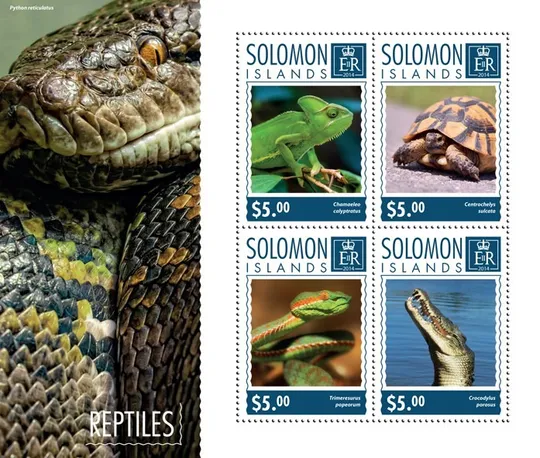 Купити Соломоновы о-ва-Рептилии-2014. Чистый полный красивый комплект. MNH.