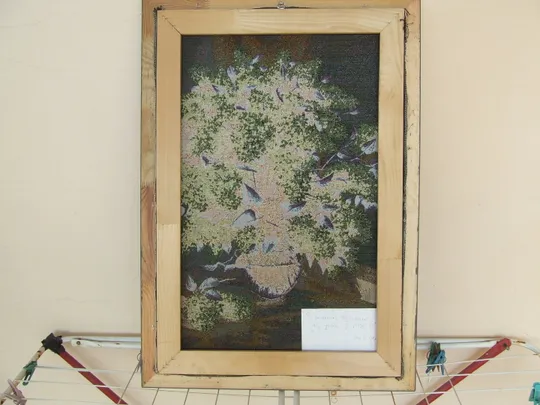 Картина Гобелен натюрморт оргоны -сирени раз.70 х 45 см. холст 2008 года    также много другого. Недорого