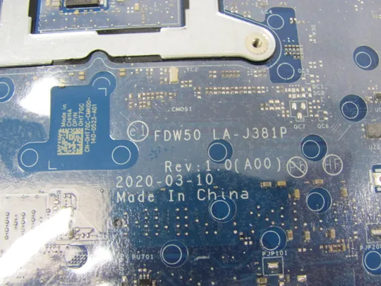 354-11 материнська плата РОБОЧА FDW50 LA-J381P SRGXZ I5-10210U для Dell Latitude 5510 5511 Precision 3550 3551 оригінал Характеристики