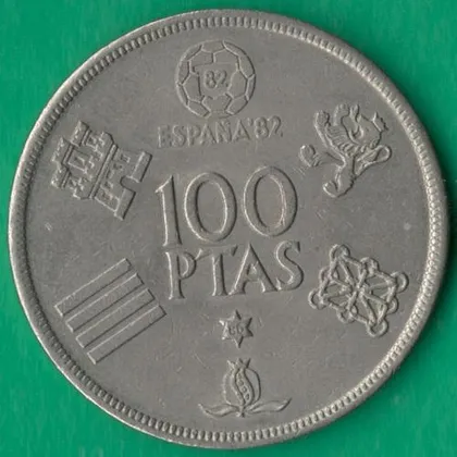 фото, 100 песет 1980 (1980) року Іспанія Espana'82 [М]