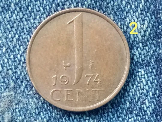 Нидерланды, 1 цент (1974 г.) Фауна. Животные. Птицы. Петух. Ціна