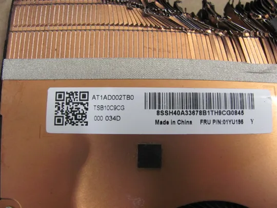 762-5 Вентилятор (кулер, FAN) AT1AD003VV0 01YU196 для Lenovo Thinkpad T590 P53S оригінал Продаж