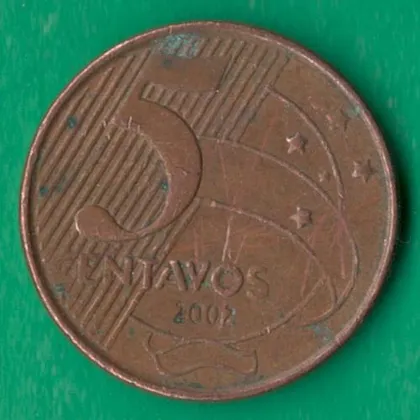 фото, 5 сентаво 2002 року Бразилія [КВ]