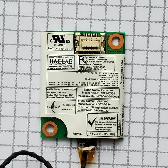 Модем Acer Aspire 5542 / Conexant RD02-D330 для ноутбука оригінал З аукціону