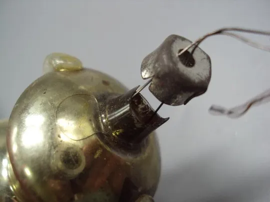 Елочная игрушка подвесная украшение ваза кувшин амфора узор цветок стекло ссср 8,5 см №14799 З аукціону