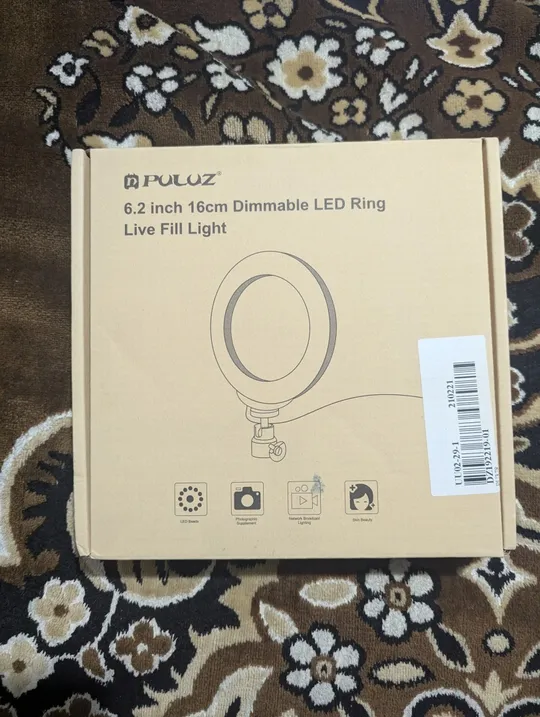 Кільцева лед лампа Puluz 6.2 inch 16cm стрімер ТікТок освітлення Ціна