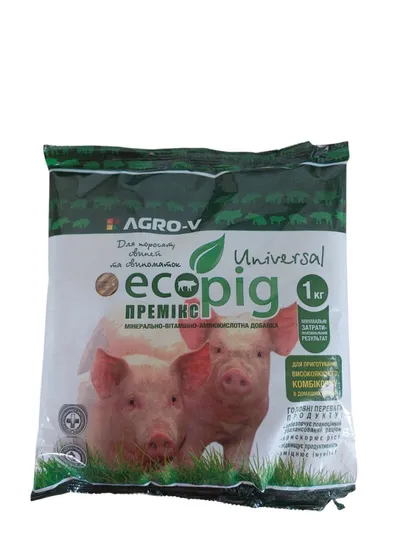 фото, Премікс для  Свиней Ecopig-U Універсальний 3/2% - ТМ Агро-В - 1 кг