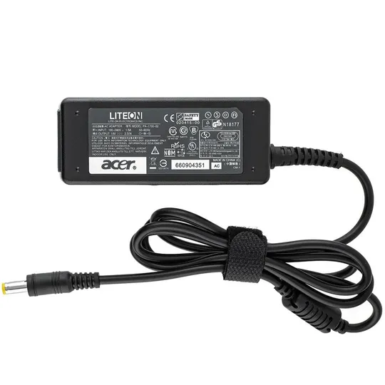 Блок живлення для ноутбука ACER 19V, 2.37A, 45W, 5.5*1.7мм, прямой разъем, black (без кабеля) З аукціону