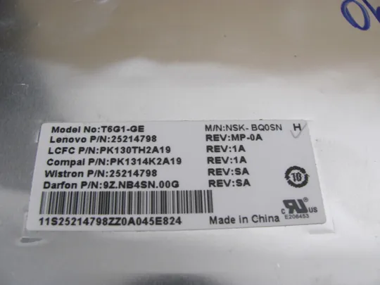 422-8  клавіатура NSK-BQ0SH РОБОЧА для  Lenovo  G50-30 G50-45 G50-70 G50-70M оригінал Недорого