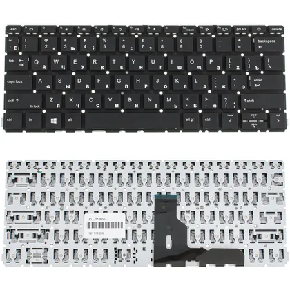 фото, Клавіатура для ноутбука HP (ProBook: 430 G8, 435 G8) rus, black, без кадру