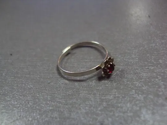 Кольцо женское цветочек на ногу серебро 925 проба вес 0,74 г безразмерное №10725 Ціна