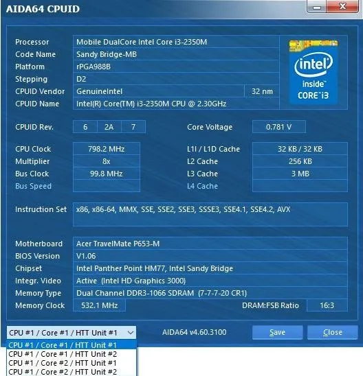 Процесор з ноутбука ACER TravelMate P653 Intel Core i5-3210M SR0MZ 2.50-3.10GHz 3MB socket G2 Де купити