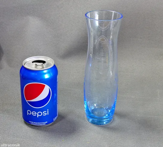 Купити Ваза для квітів блакитне радянське кольорове скло Вживане