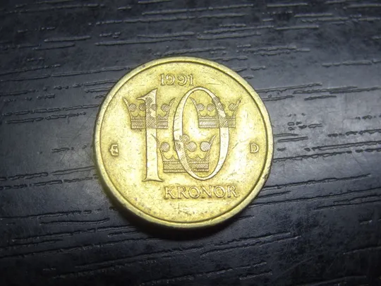 10 крон 1991 Швеція Ціна