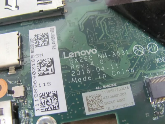 872-13 материнська плата BX260 NM-A531 01HX027  I5-6200U  для Lenovo Thinkpad X260  оригінал в Україні