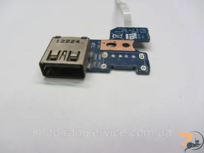фото, Роз’єм USB для ноутбука Toshiba Satellite C855D, *PL/CS SUB BRD, б/в