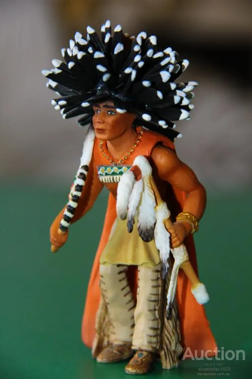 индеец шаман Сиу SCHLEICH ФРГ 90-100мм Ціна