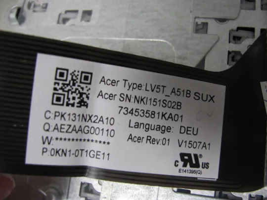 714-4 Кришка панель палмрест клавіатура робоча AP1NY000300 FA1NY000300 для Acer Aspire ES1-732 оригінал На торгах