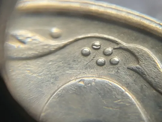 Купити (6021) 10 копійок 1992 2.1ВАм розкол + зминання + ступінчастий кант (10 копеек 1992 2.1ВАм брак)